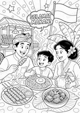 Indonesien POP Art Ausmalbilder 15 Malvorlagen – Materialseite 11
