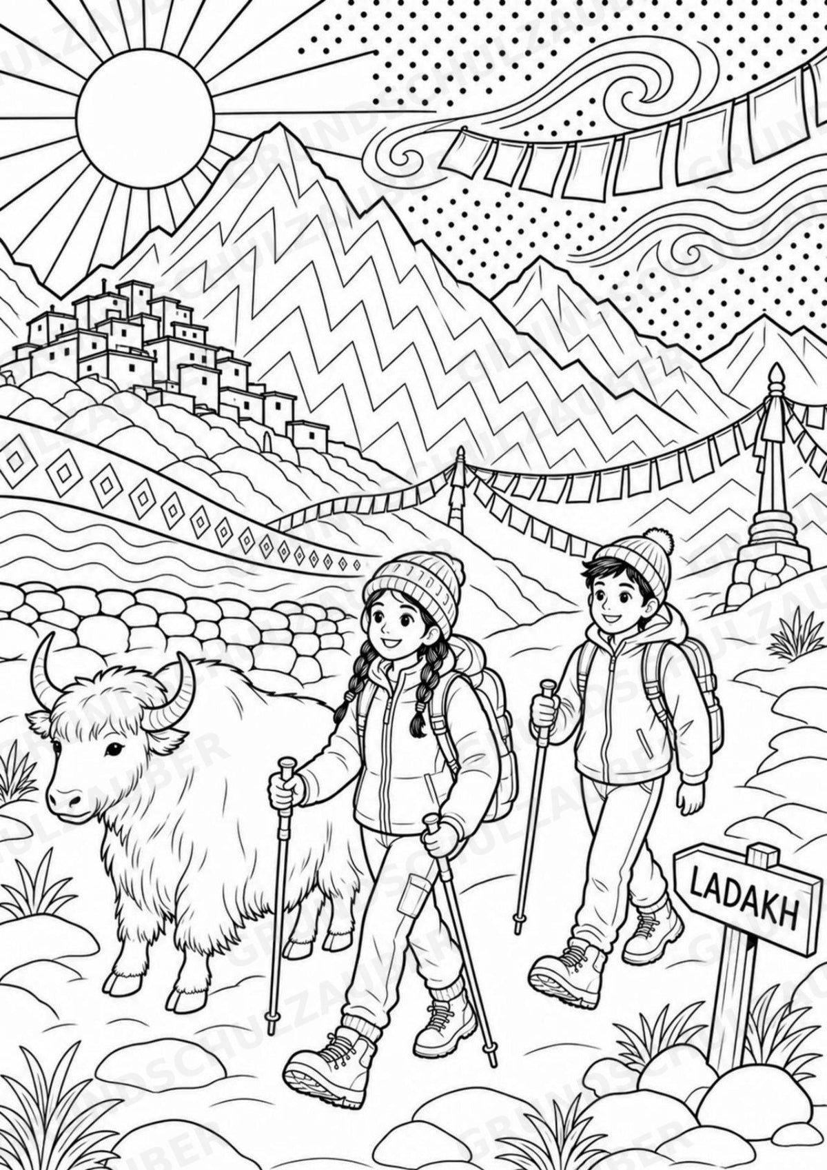 Indien POP Art Ausmalbilder 15 Malvorlagen – Materialseite 11