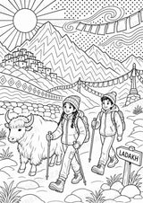 Indien POP Art Ausmalbilder 15 Malvorlagen – Materialseite 11