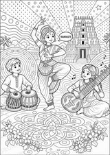 Indien POP Art Ausmalbilder 15 Malvorlagen – Materialseite 13