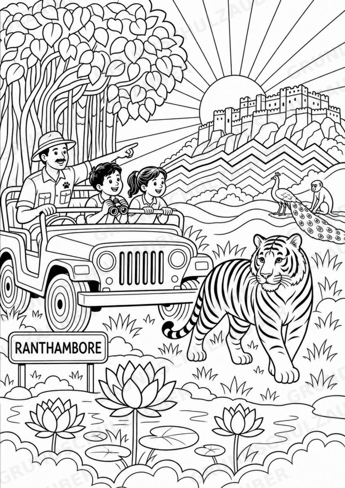 Indien POP Art Ausmalbilder 15 Malvorlagen – Materialseite 15