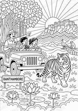 Indien POP Art Ausmalbilder 15 Malvorlagen – Materialseite 15