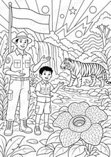 Indonesien POP Art Ausmalbilder 15 Malvorlagen – Materialseite 15