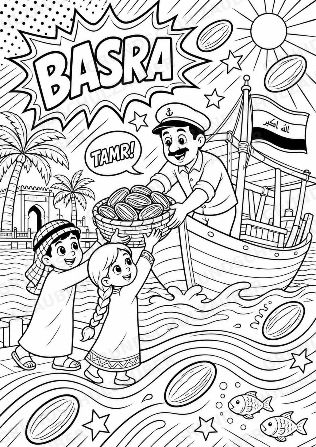 Irak POP Art Ausmalbilder 15 Malvorlagen – Materialseite 7