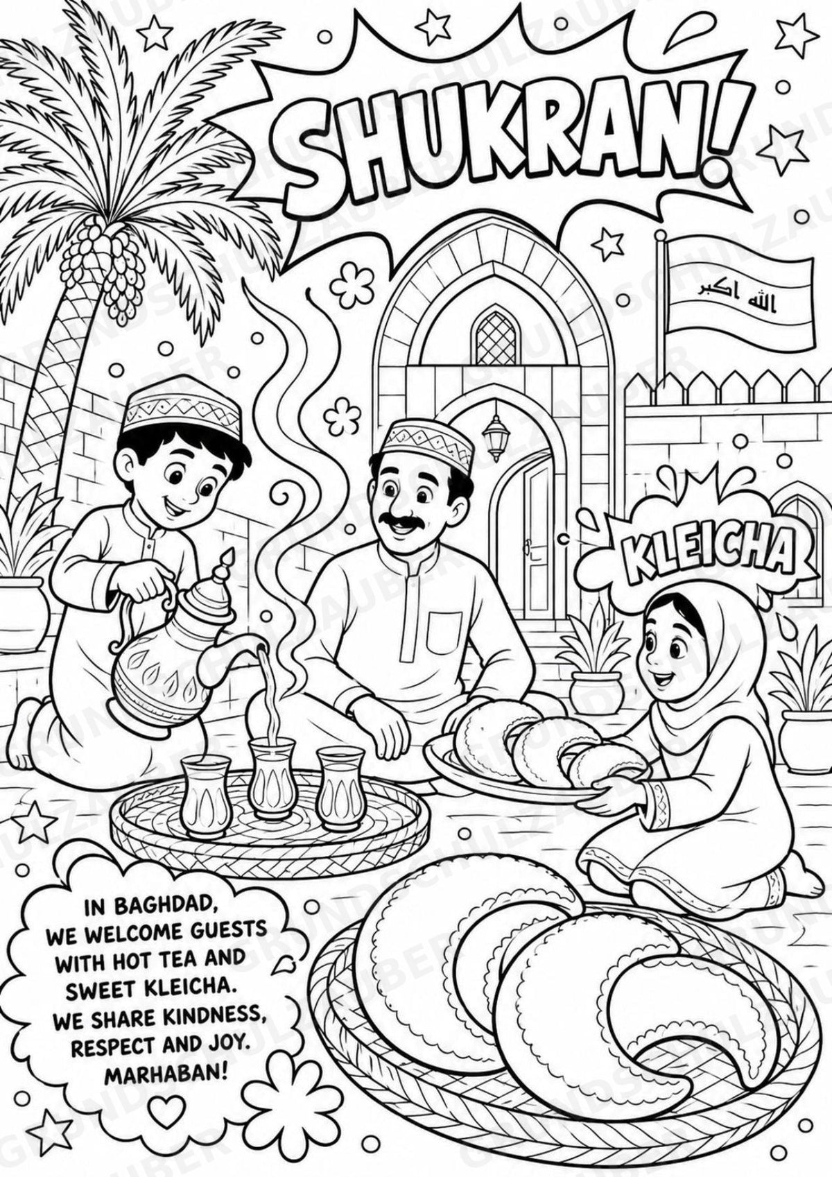 Irak POP Art Ausmalbilder 15 Malvorlagen – Materialseite 9