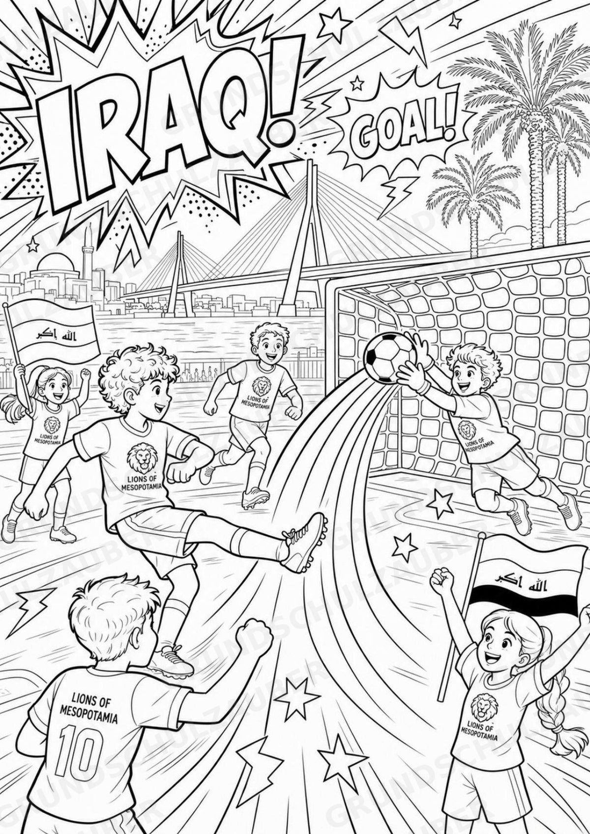 Irak POP Art Ausmalbilder 15 Malvorlagen – Materialseite 11
