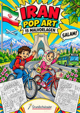 Iran POP Art Ausmalbilder 15 Malvorlagen – Cover