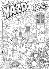 Iran POP Art Ausmalbilder 15 Malvorlagen – Materialseite 5