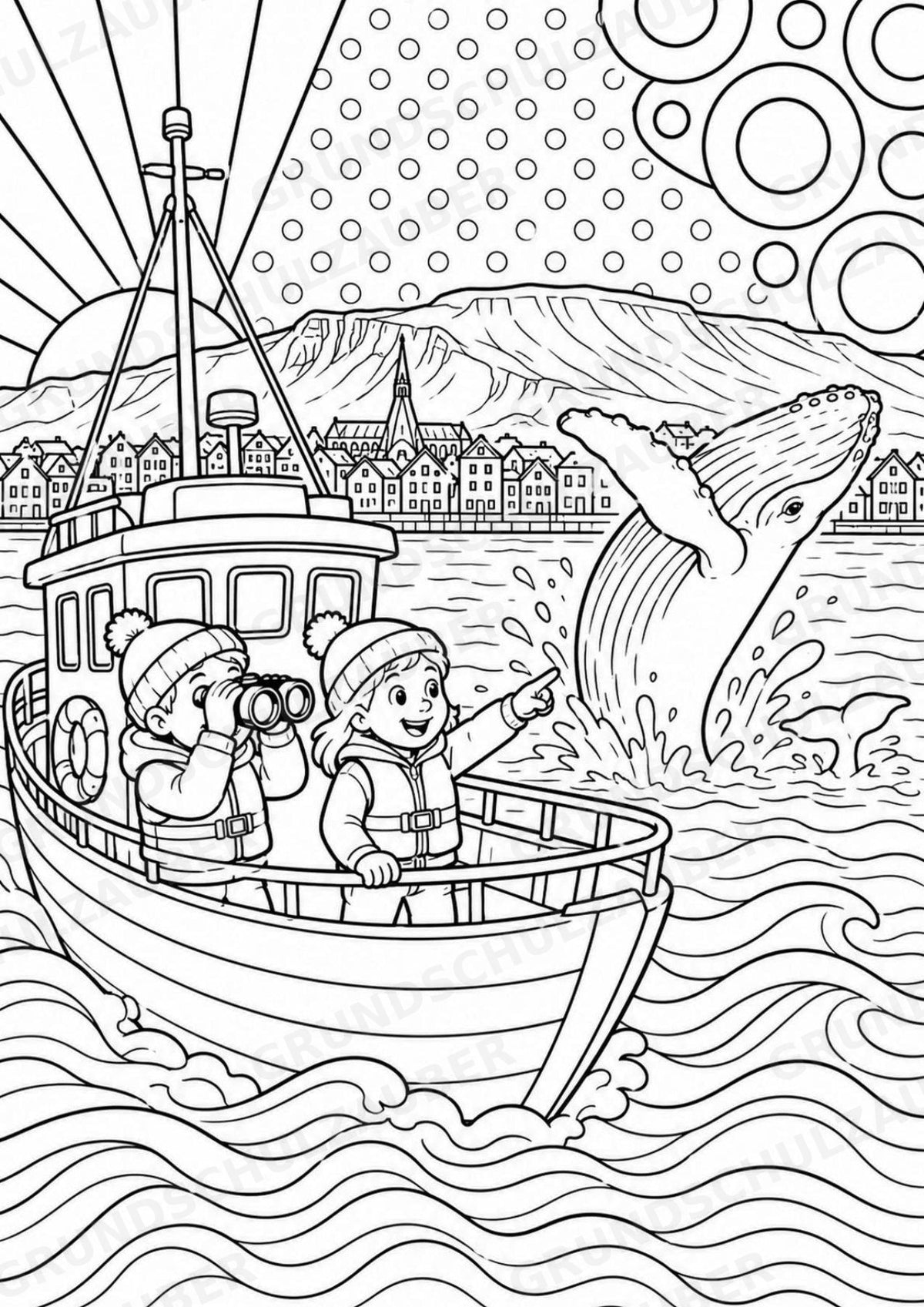 Island POP Art Ausmalbilder 15 Malvorlagen – Materialseite 6