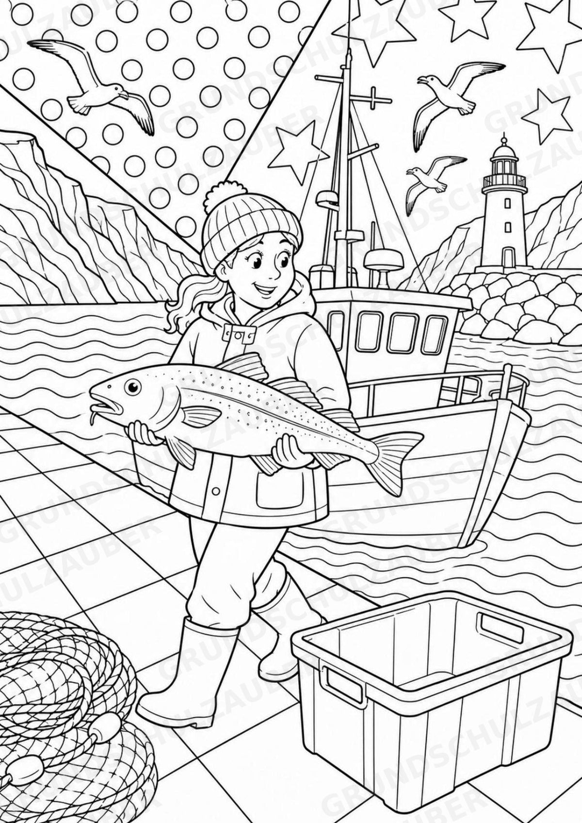 Island POP Art Ausmalbilder 15 Malvorlagen – Materialseite 12
