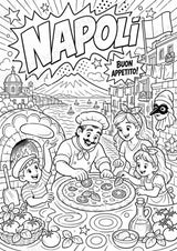 Italien POP Art Ausmalbilder 15 Malvorlagen – Materialseite 7