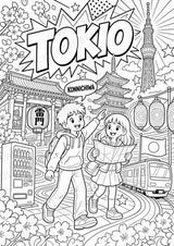 Japan POP Art Ausmalbilder 15 Malvorlagen – Materialseite 2