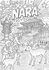 Japan POP Art Ausmalbilder 15 Malvorlagen – Materialseite 6