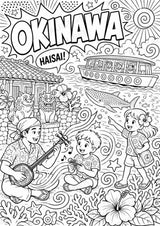 Japan POP Art Ausmalbilder 15 Malvorlagen – Materialseite 9
