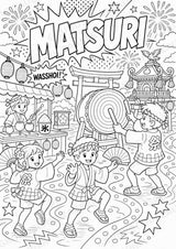 Japan POP Art Ausmalbilder 15 Malvorlagen – Materialseite 11