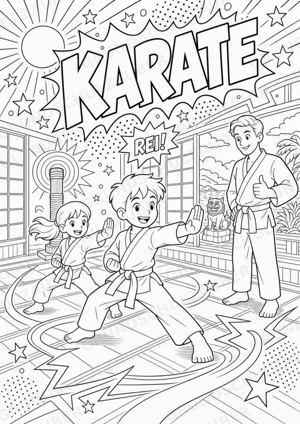 Japan POP Art Ausmalbilder 15 Malvorlagen – Materialseite 12