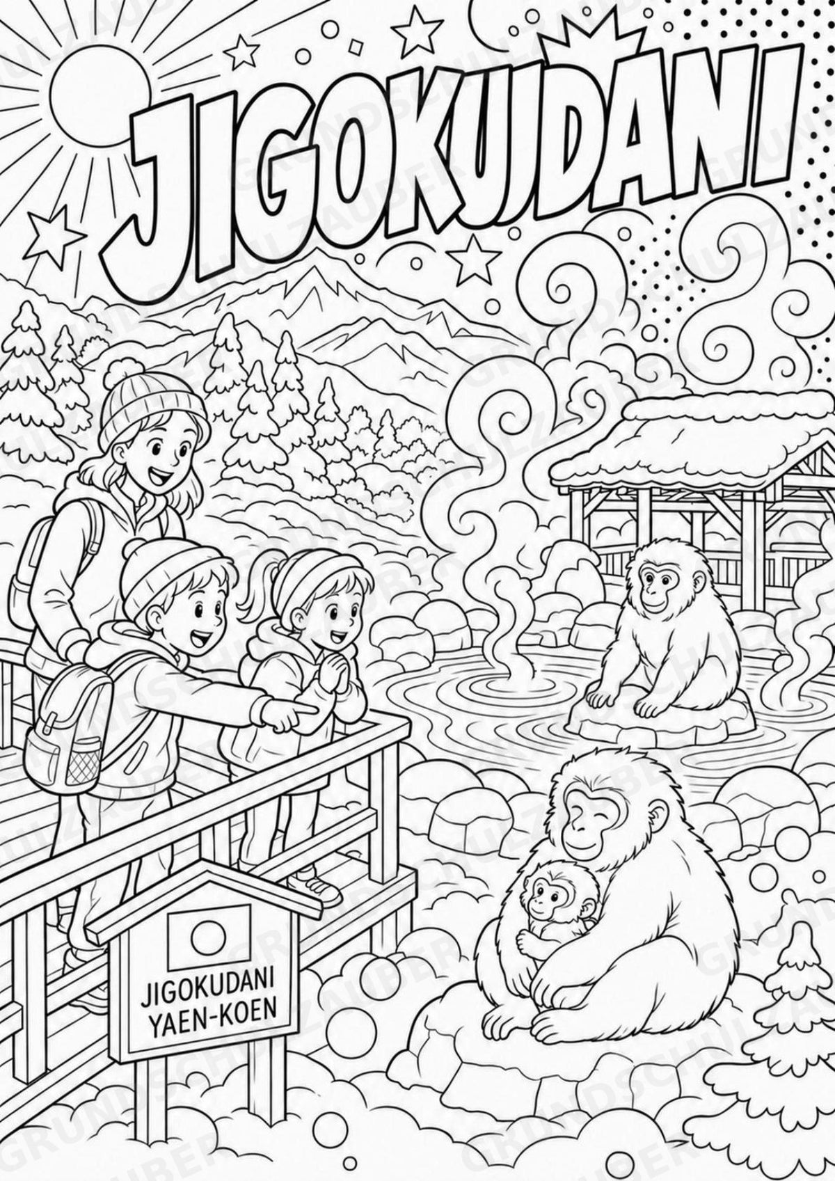Japan POP Art Ausmalbilder 15 Malvorlagen – Materialseite 15