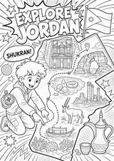 Jordanien POP Art Ausmalbilder 15 Malvorlagen – Materialseite 16