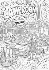 Kamerun POP Art Ausmalbilder 15 Malvorlagen – Materialseite 2