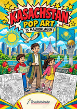 Kasachstan POP Art Ausmalbilder 15 Malvorlagen – Cover