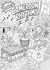 Kamerun POP Art Ausmalbilder 15 Malvorlagen – Materialseite 9