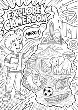 Kamerun POP Art Ausmalbilder 15 Malvorlagen – Materialseite 16