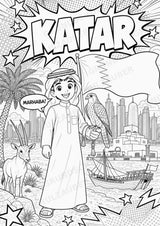 Katar POP Art Ausmalbilder 15 Malvorlagen – Materialseite 2
