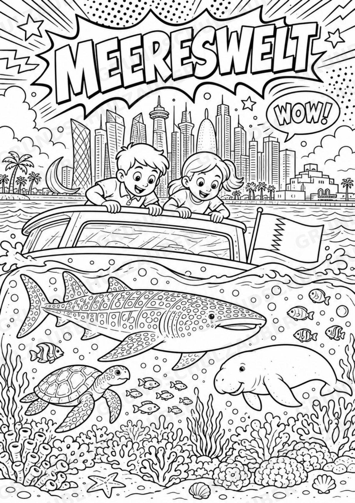 Katar POP Art Ausmalbilder 15 Malvorlagen – Materialseite 8
