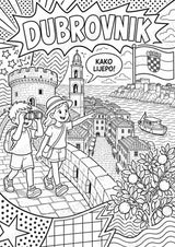 Kroatien POP Art Ausmalbilder 15 Malvorlagen – Materialseite 4