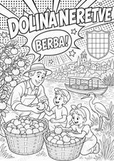 Kroatien POP Art Ausmalbilder 15 Malvorlagen – Materialseite 15