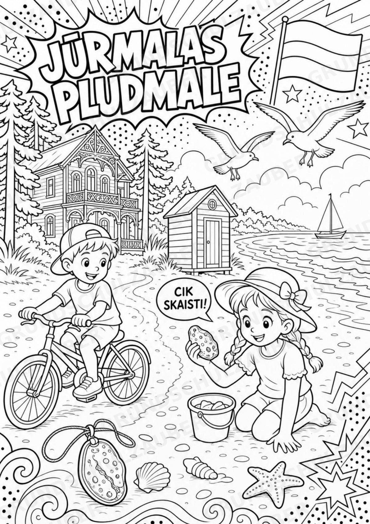 Lettland POP Art Ausmalbilder 15 Malvorlagen – Materialseite 5