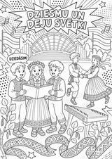 Lettland POP Art Ausmalbilder 15 Malvorlagen – Materialseite 9