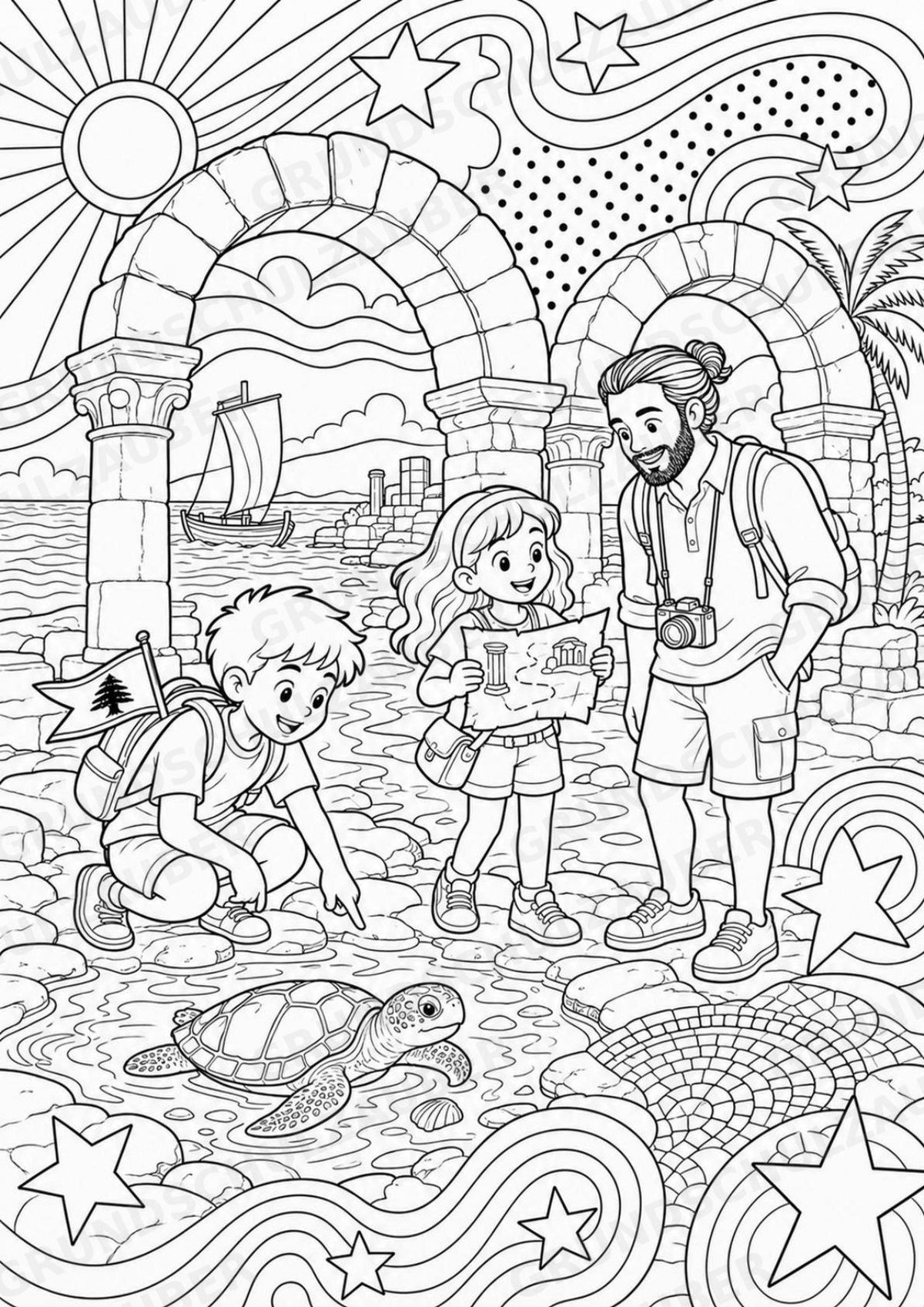 Libanon POP Art Ausmalbilder 15 Malvorlagen – Materialseite 13