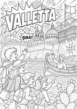 Malta POP Art Ausmalbilder 15 Malvorlagen – Materialseite 2