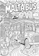 Malta POP Art Ausmalbilder 15 Malvorlagen – Materialseite 15