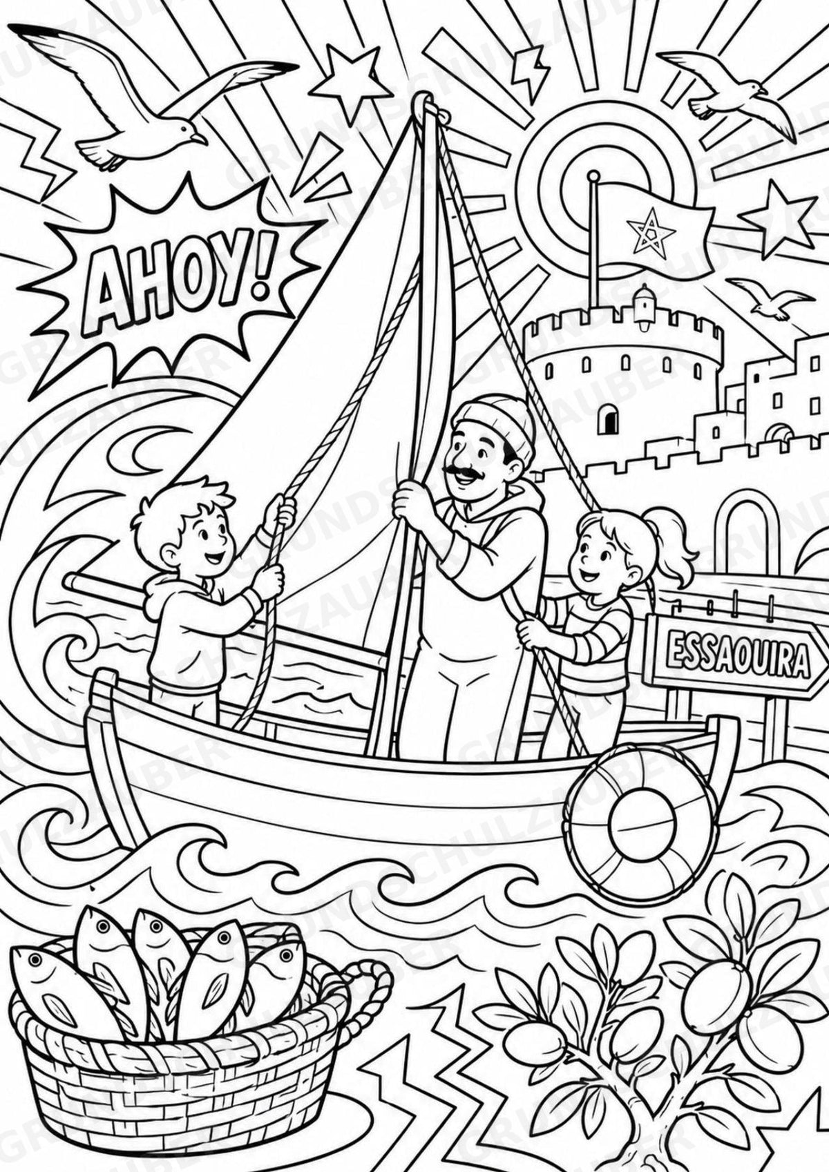 Marokko POP Art Ausmalbilder 15 Malvorlagen – Materialseite 9