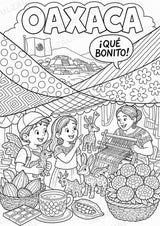 Mexiko POP Art Ausmalbilder 15 Malvorlagen – Materialseite 6