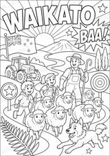Neuseeland POP Art Ausmalbilder 15 Malvorlagen – Materialseite 4