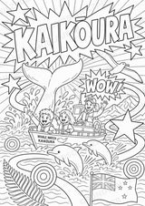 Neuseeland POP Art Ausmalbilder 15 Malvorlagen – Materialseite 11