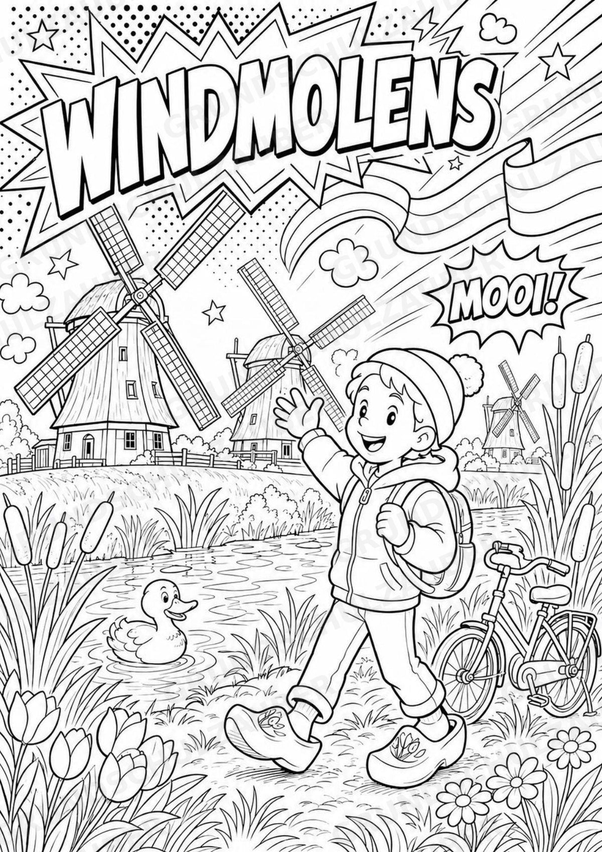 Niederlande POP Art Ausmalbilder 15 Malvorlagen – Materialseite 3