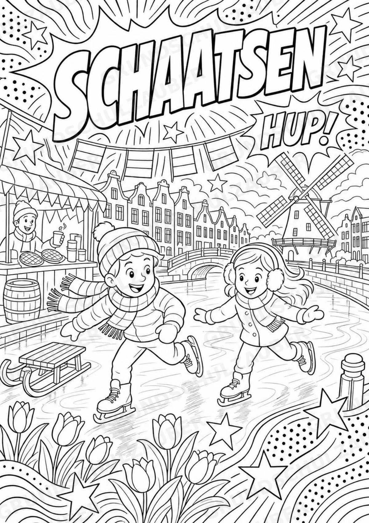 Niederlande POP Art Ausmalbilder 15 Malvorlagen – Materialseite 7