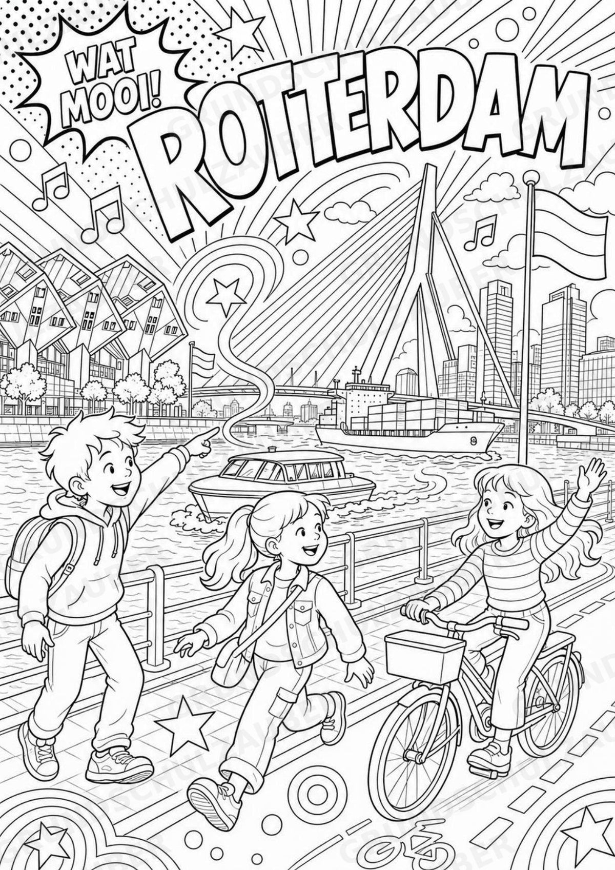 Niederlande POP Art Ausmalbilder 15 Malvorlagen – Materialseite 11