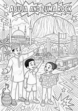 Nigeria POP Art Ausmalbilder 15 Malvorlagen – Materialseite 3