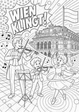 Österreich POP Art Ausmalbilder 15 Malvorlagen – Materialseite 3