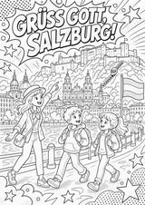 Österreich POP Art Ausmalbilder 15 Malvorlagen – Materialseite 4