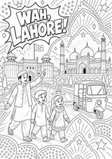 Pakistan POP Art Ausmalbilder 15 Malvorlagen – Materialseite 3