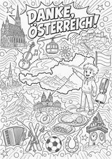 Österreich POP Art Ausmalbilder 15 Malvorlagen – Materialseite 16
