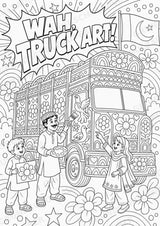 Pakistan POP Art Ausmalbilder 15 Malvorlagen – Materialseite 11