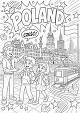 Polen POP Art Ausmalbilder 15 Malvorlagen – Materialseite 2