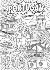 Portugal POP Art Ausmalbilder 15 Malvorlagen – Materialseite 2